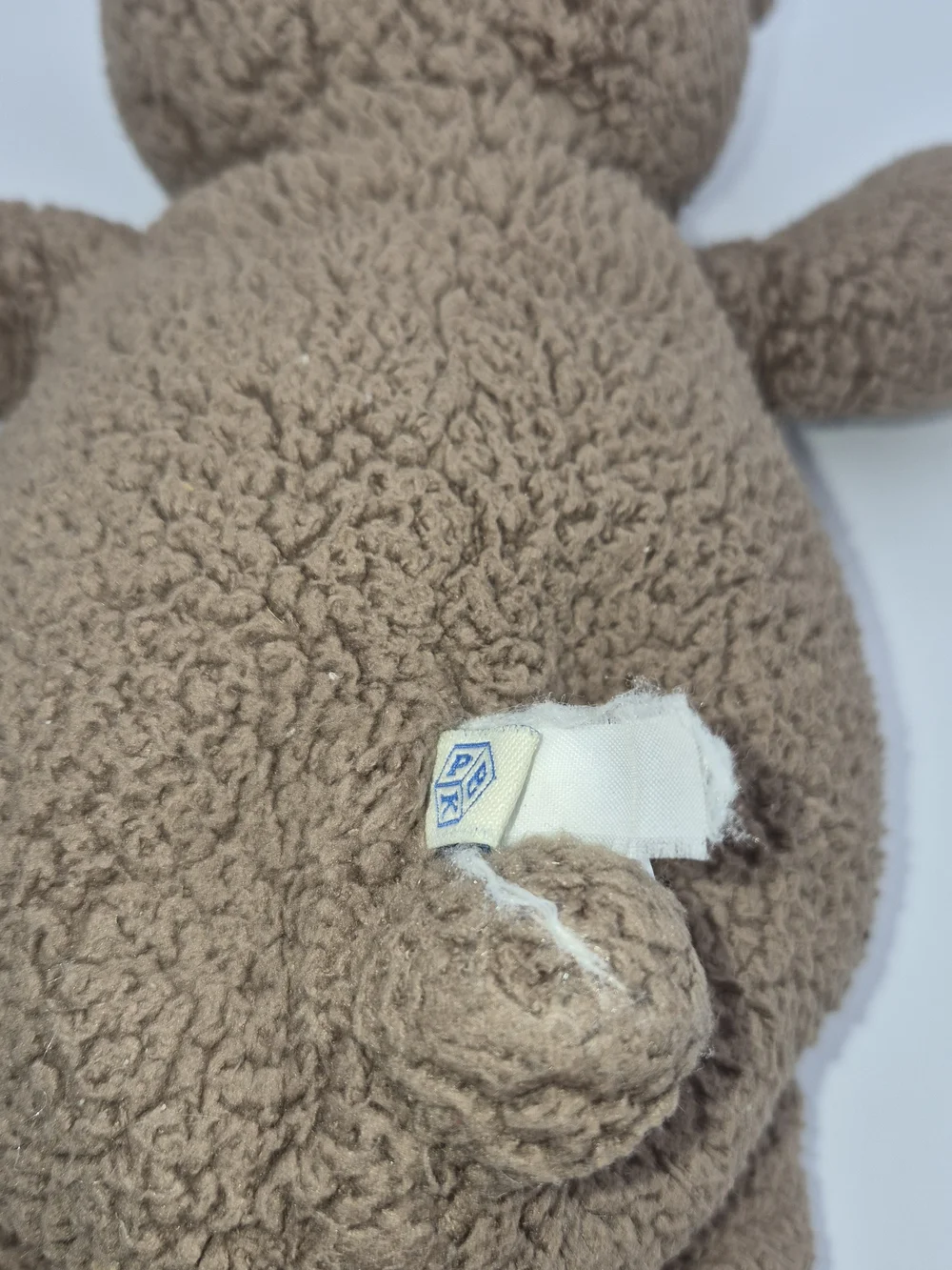 PBK Pottery Barn Plush Brown Teddy Bear with Cream Accents - Soft Cuddle Toy
